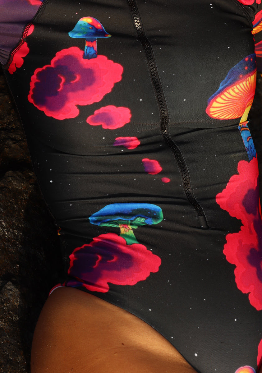 Long Sleeve Swimsuit Psychedelia