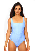 Women's One Piece Swimsuit Blue Shine